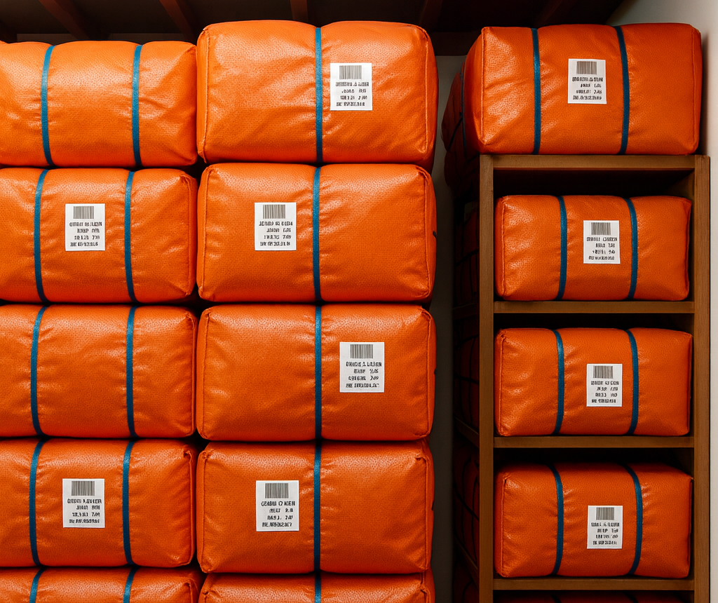 Orange Tarpaulin 10x10 Ft